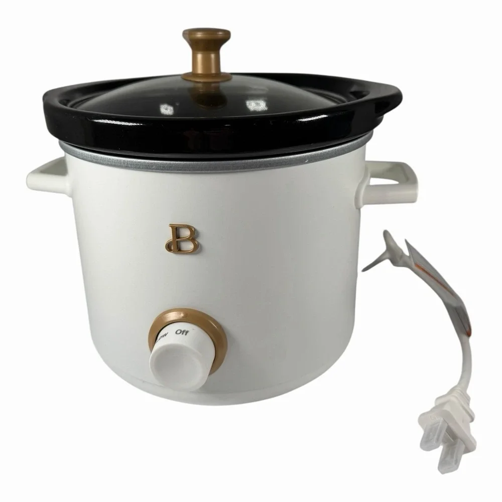 Beautiful‎ by Drew Barrymore 2qt Slow Cooker Porcini Toupe NEW